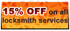 15% off on all locksmith services